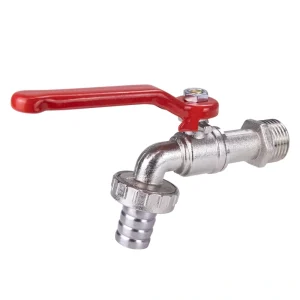 Outdoor 1/2" Iron Handle Ball Zinc Alloy Body Garden Water Tap Faucet Bibcock