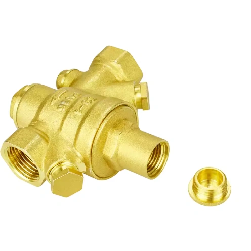 Adjustable PRV Brass Water Pressure Reducing Valve Regulator Double Gauge Hydraulic Power PN16