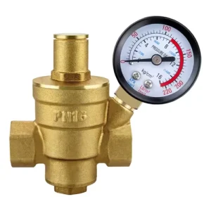 BSP Thread Pressure Reducer Regulator Water Pressure Reducing Valve With Gauge
