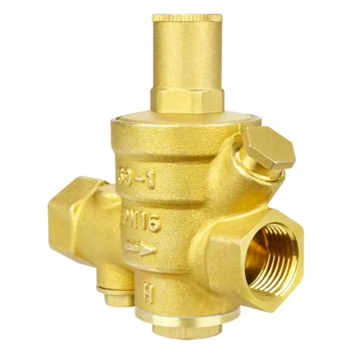 BSP Thread Manual Brass Pressure Regulator Water Pressure Reducing Valve with Removable Strainer Filter
