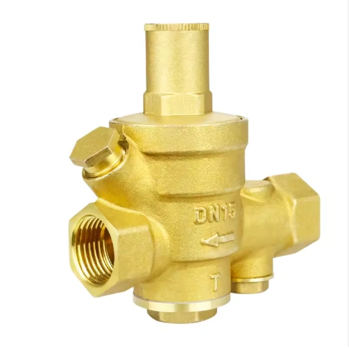 BSP Thread Manual Brass Pressure Regulator Water Pressure Reducing Valve with Removable Strainer Filter
