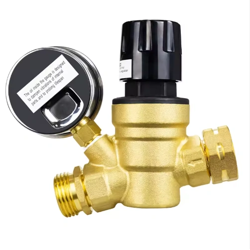 Adjustable RV Water Pressure Regulator Valve FM Thread Lead Free Manual Power for Motorhome Camper