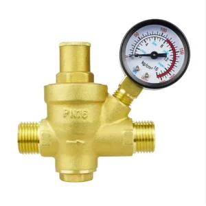 Brass Water Pressure Reducing Valve 230 psi Male Threaded Regulator