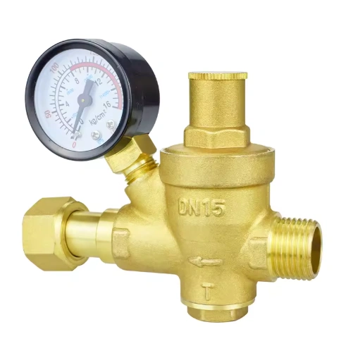 PRV Brass Adjustable Water Pressure Reducing Regulator Valve Male Thread Medium Temperature
